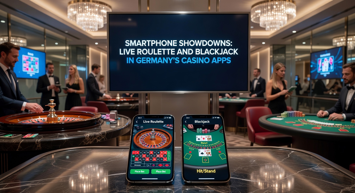 Blackjack-Tisch auf Smartphone-Bildschirm mit Live-Dealer und Chat-Funktion