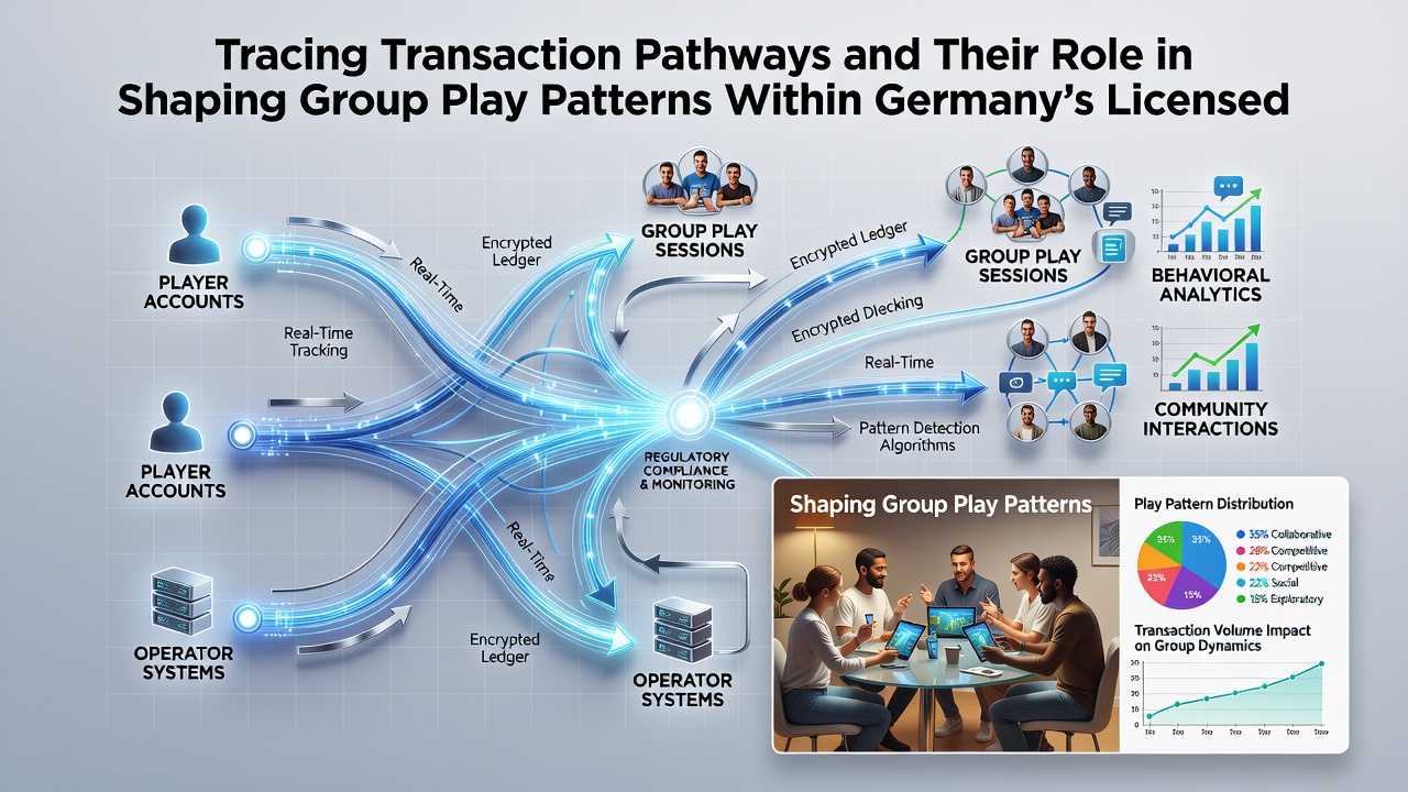 Darstellung von Gruppenspielmustern und Transaktionsflüssen